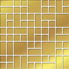 Gold glass mosaic 25x25